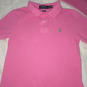 BOYS PINK POLO BY RALPH LAUREN POLO SHIRT- SLIM FIT